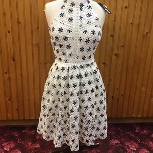 Brand new with tags, white and black lace dress